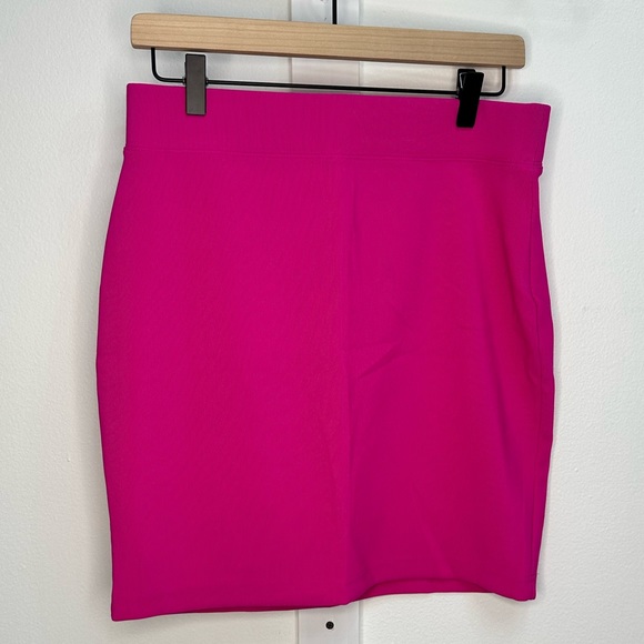 Express Hot Pink Bodycon Skirt, Medium - Picture 1 of 2